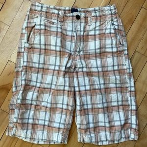 Gap Kids orangey plaid shorts. Size 14